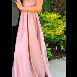 Elegant Pink Evening Gown